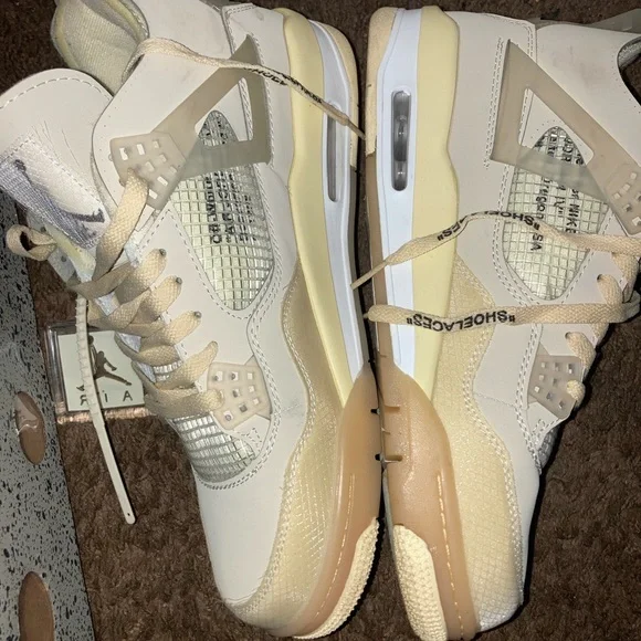 Jordan | Shoes | Off White Jordan 4s Size 2 Worn 2 Times  display picture 3
